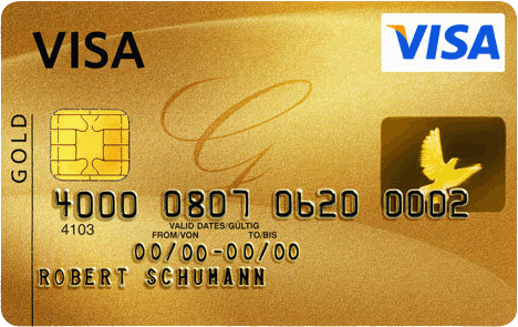 Visa Gold credit card image